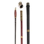 *Walking Stick. A rare Masonic walking stick, the metal shaft concealing a sword, the 74cm