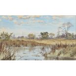 *Harrison (John Cyril, 1898-1985). South African Landscape, watercolour, 13 x 21.5 cm (5 x 8.5 ins),
