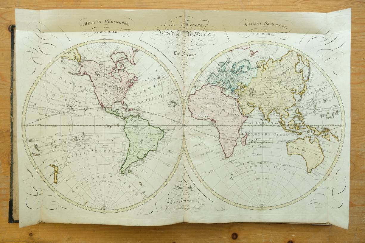 Brown (Thomas publisher). A general atlas, being a collection of maps of the world & quarters, the - Image 9 of 14