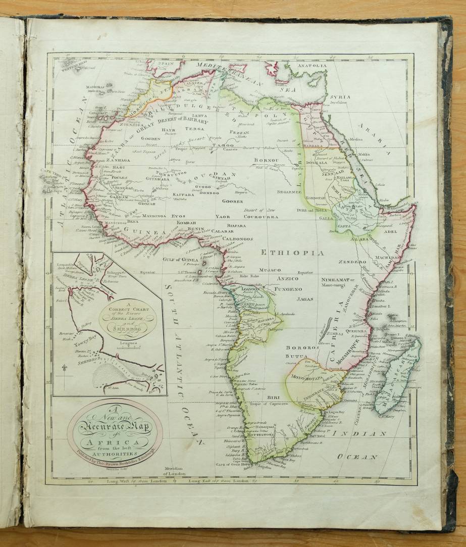 Brown (Thomas publisher). A general atlas, being a collection of maps of the world & quarters, the - Image 12 of 14