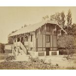 *France. An album containing 18 albumen print photographs of French architecture, etc., circa