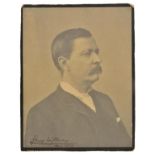 *Stanley (Sir Henry Morton, 1841-1904). A signed portrait photograph, 1886, carbon print mounted