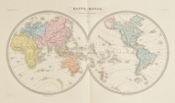 Malte-Brun (Conrad). Atlas de la Geographie universell ou description de toutes les parties du