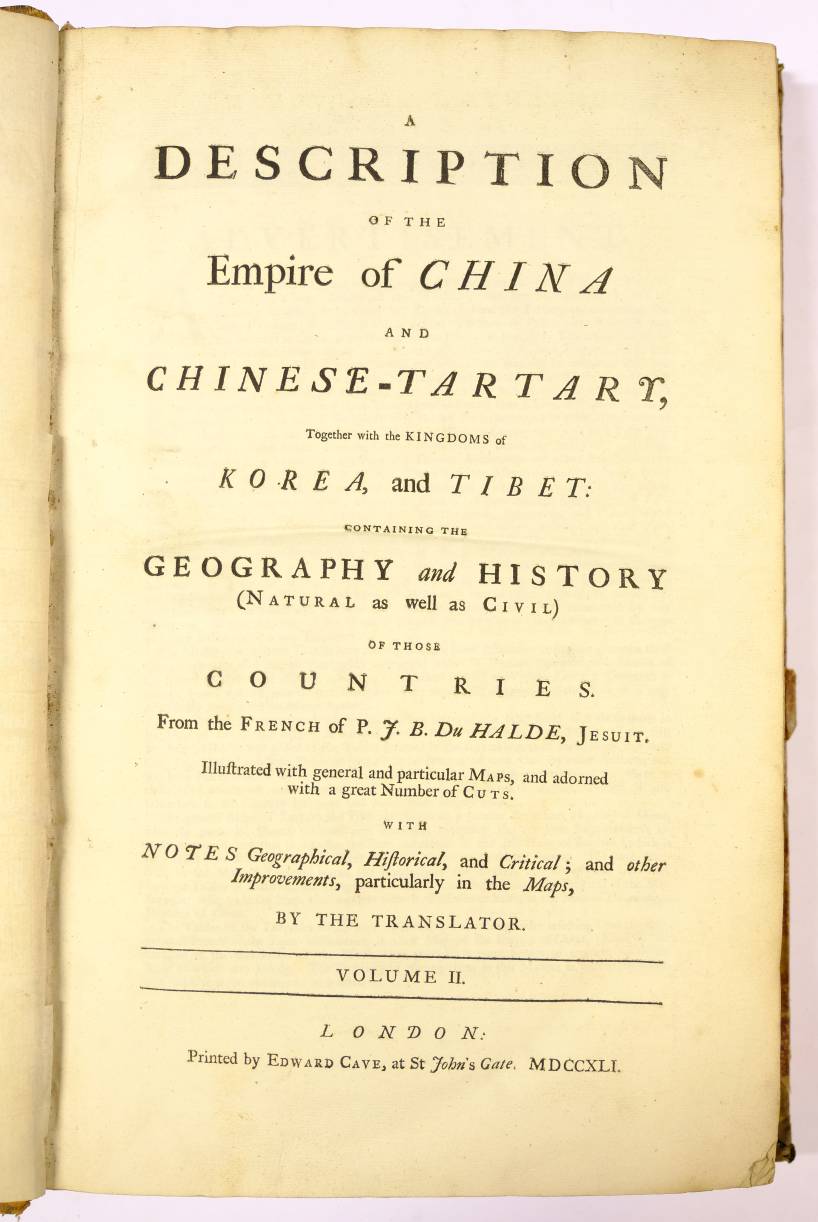 Du Halde (Jean Baptiste). A description of the Empire of China and Chinese-Tartary, together with - Image 4 of 8