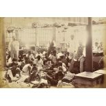 *India. A group of 14 photographs mostly relating to clothing manufacture in Calcutta, circa 1870,