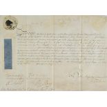 *George II (King of Great Britain and Ireland, 1683-1760). An early document signed, 'George R' at