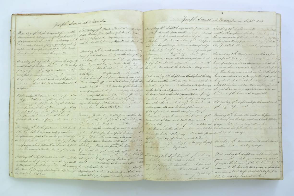 Convict Transportation. Personal manuscript logbook of three voyages, kept by George Thompson, - Image 5 of 8