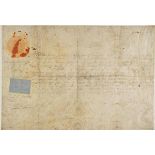 *Anne (Queen of Great Britain and Ireland, 1665-1714). Document Signed, 'Anne R' at the head,