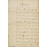*Charles II (King of England, Scotland and Ireland, 1630-1685). Letter Signed, 'Charles R' at the