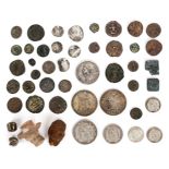 *Mixed Coins. Henry II of Cyprus and Jerusalem silver coin, probably 2nd reign 1310-1324, weight 2g,