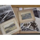 *HMS Cardiff. A photograph album, circa 1944, containing 12 photographs of HMS Cardiff and other