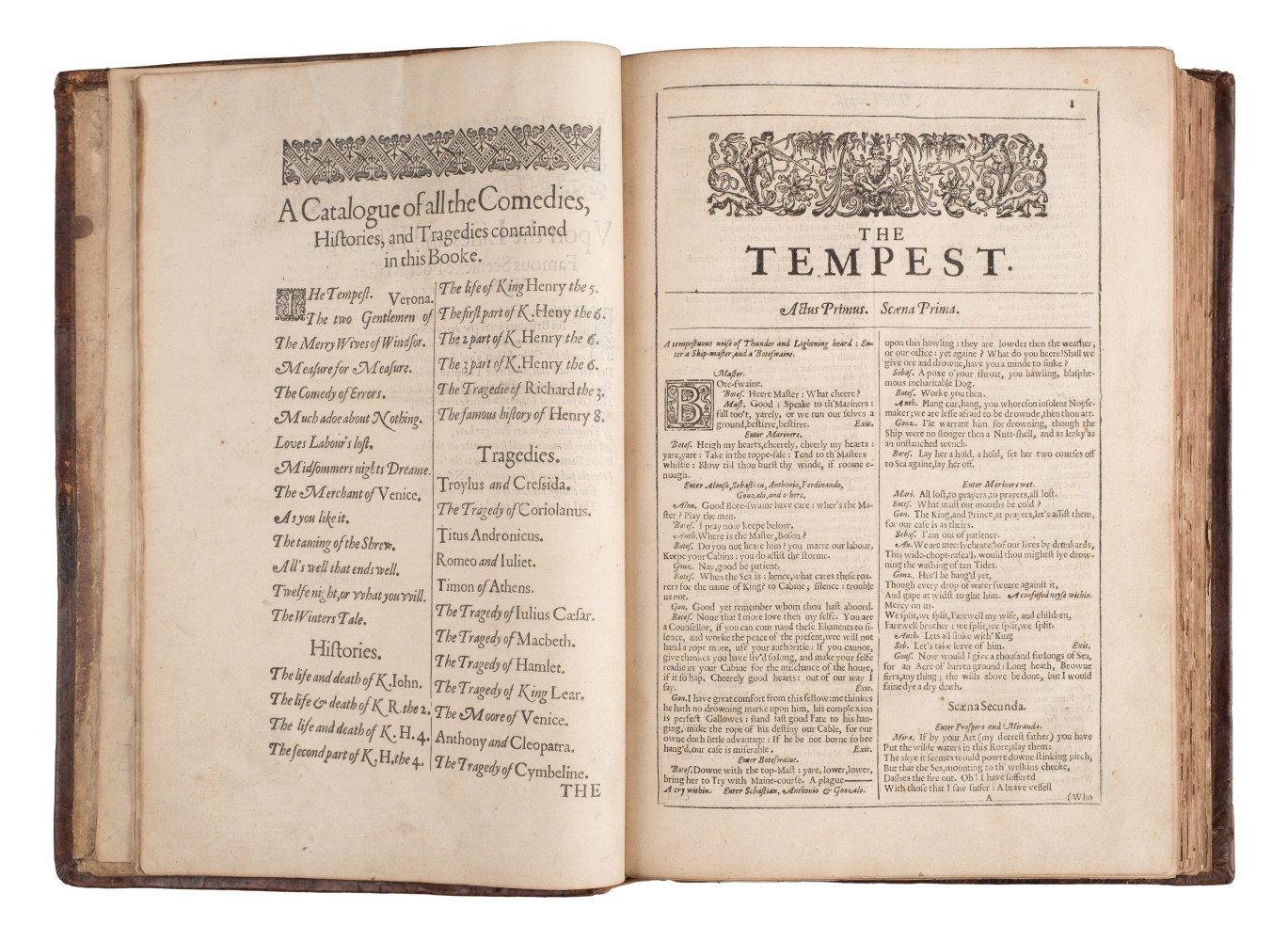 [Shakespeare, William. Comedies, Histories and Tragedies; Published according to the true - Image 14 of 34