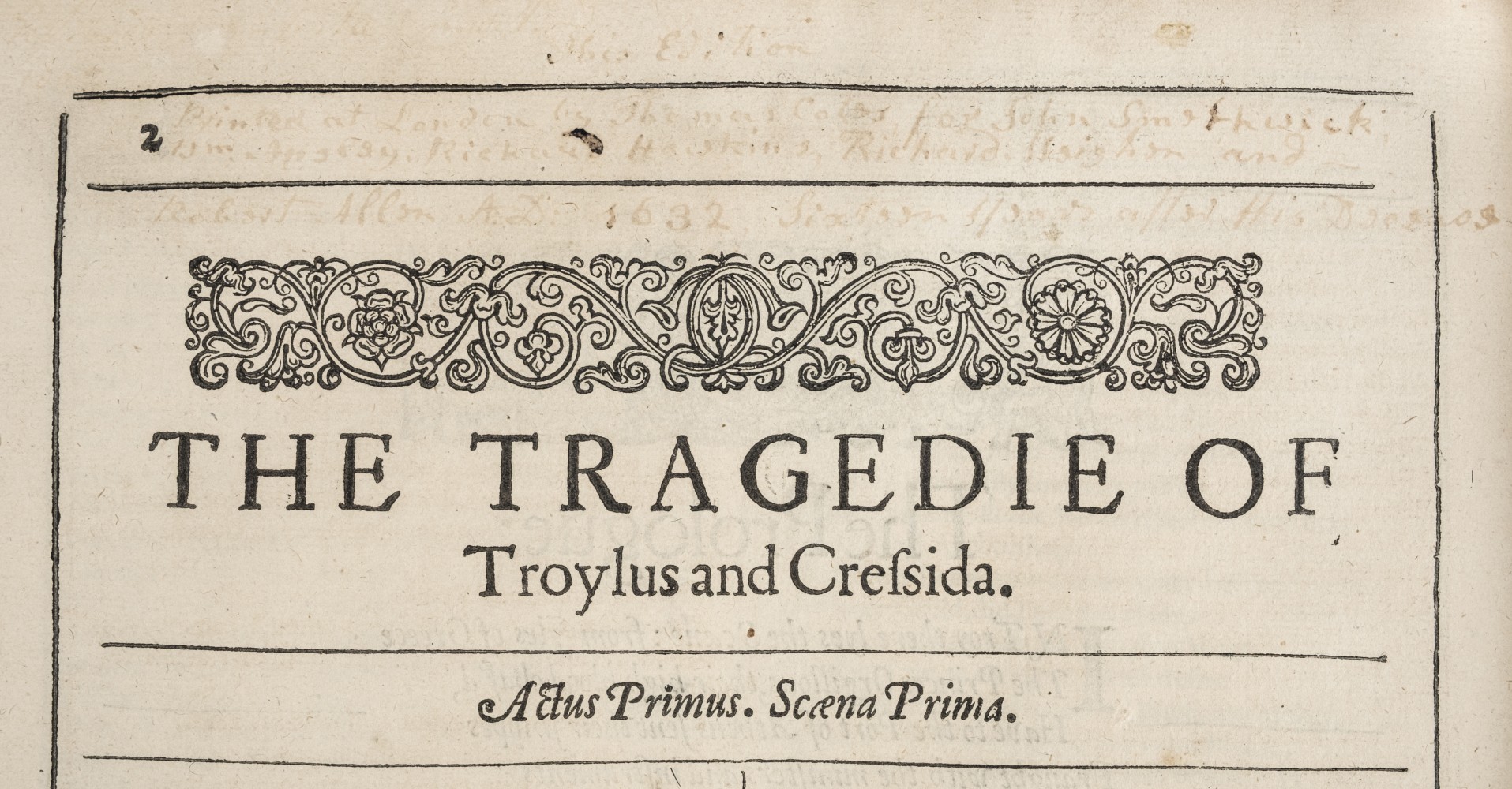 [Shakespeare, William. Comedies, Histories and Tragedies; Published according to the true - Image 15 of 34