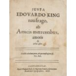 M[ilton] (J[ohn]). Lycidas [in] Justa Edouardo King naufrago, ab Amicis moerentibus, amoris &...,