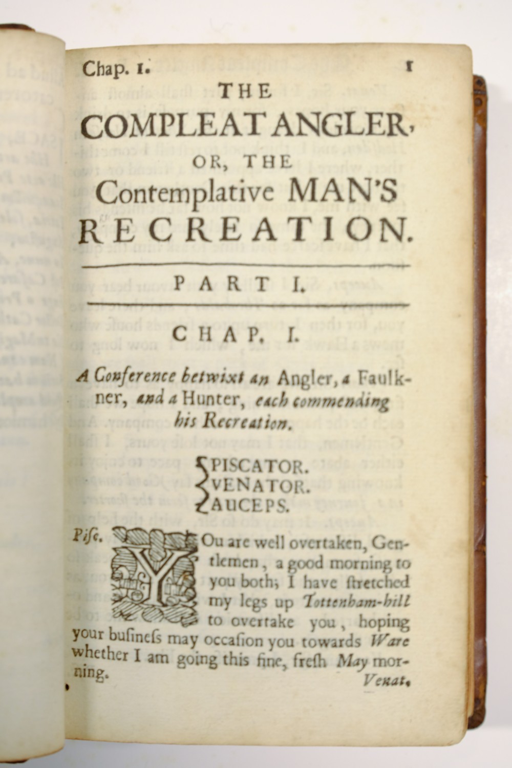 Walton (Isaak & Cotton, Charles). The Compleat Angler or the Contemplative Man's Recreation. Part. - Image 4 of 9