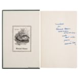 Lee (Laurie). Cider with Rosie, 1st edition, Hogarth Press, 1959, signed by the author on the