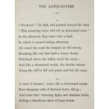 Tennyson (Alfred). Poems, 2 volumes, 1st edition, Edward Moxon, 1842, half-titles discarded,