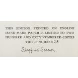 Sassoon (Siegfried). Memoirs of a Fox-Hunting Man, 1st edition, Faber & Gwyer, 1928, free