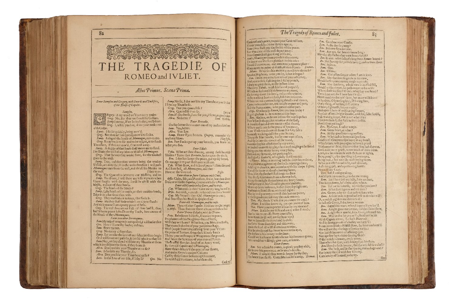 [Shakespeare, William. Comedies, Histories and Tragedies; Published according to the true - Image 22 of 34