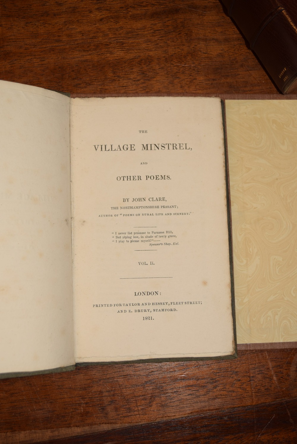 Clare (John). The Village Minstrel, and Other Poems, 2 volumes, 1st edition, 1st issue, printed - Image 9 of 9