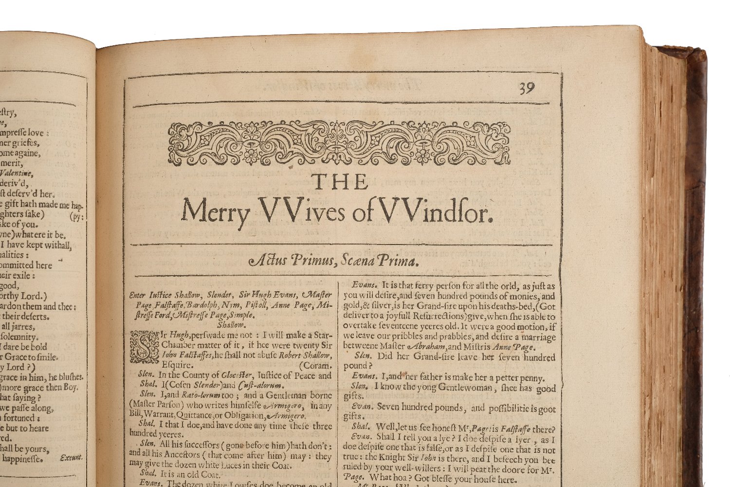 [Shakespeare, William. Comedies, Histories and Tragedies; Published according to the true - Image 28 of 34