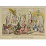 *Caricatures. A mixed collection of 14 caricatures, 19th century, etchings, engravings, watercolours