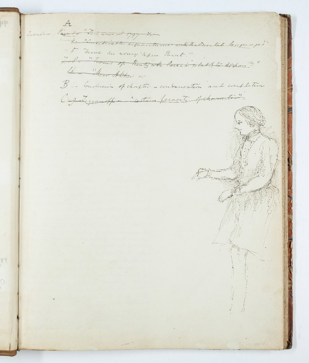 *Afghanistan. Original draft manuscript transcriptions by Major James Outram (1803-1860) for his - Image 4 of 6