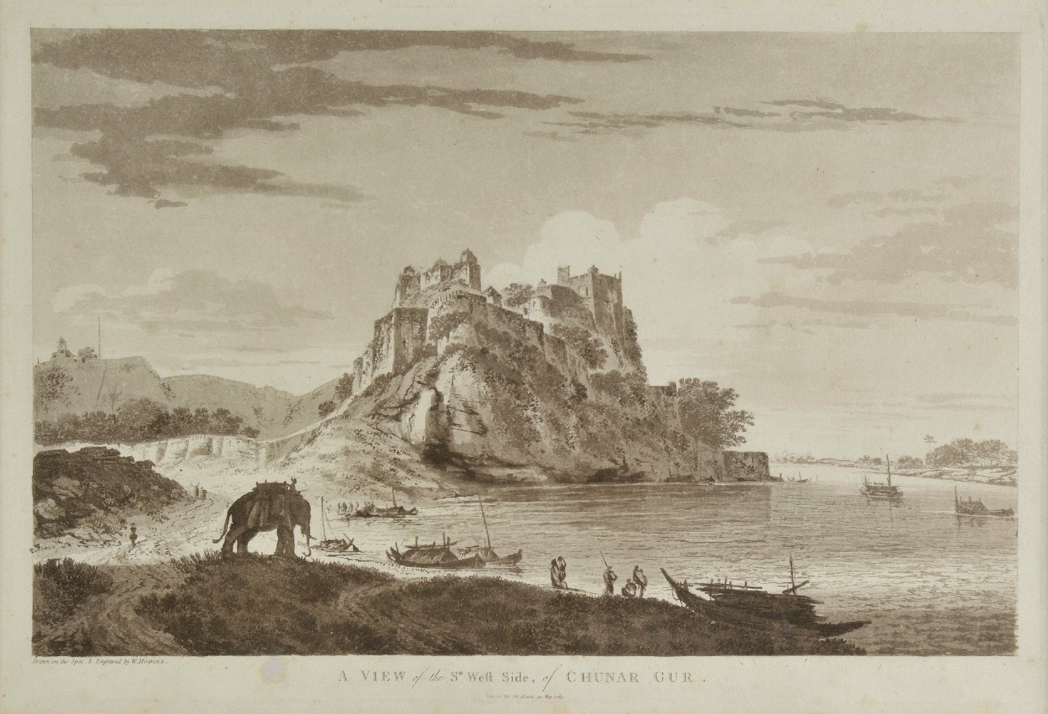 *Hodges (William). A View of the So. West side of Chunar Gur, A View of Tombs at Gazipoor, A View of