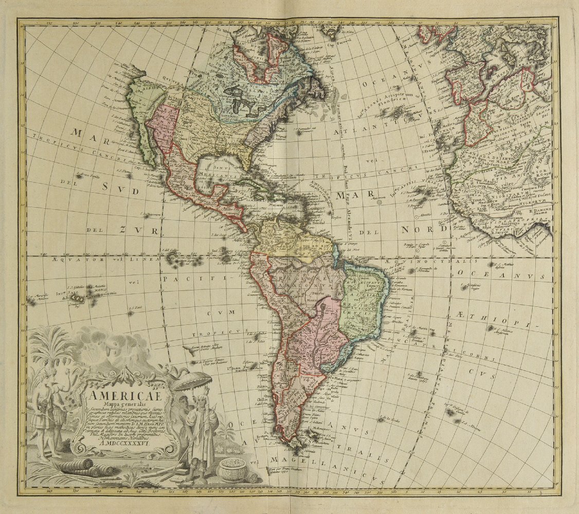 Homann (Johann Baptiste and Heirs of). Untitled atlas, circa 1790, lacking title and index,