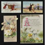 *Greetings Cards. A collection of approximately 220 Victorian Christmas chromolithographic greetings