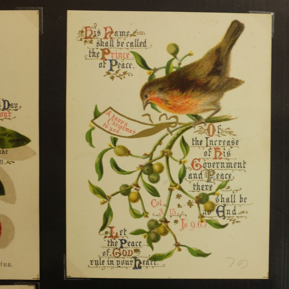 *Greetings Cards. A collection of approximately 370 Christmas chromolithographic greetings cards, - Image 4 of 8