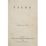 Poe (Edgar Allan). Tales, 1st edition, 2nd issue, New York: Wiley and Putnam, 1845, 2nd issue