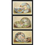 *Greetings Cards. A collection of Christmas chromolithographic greetings cards, including shells,