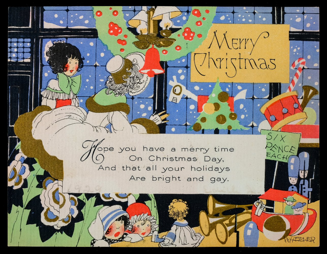 *Greetings Cards. A collection of approximately 250 American art-deco Christmas greetings cards, - Image 2 of 2