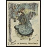 *Greetings Cards. A collection of approximately 200 Victorian Christmas chromolithographic greetings