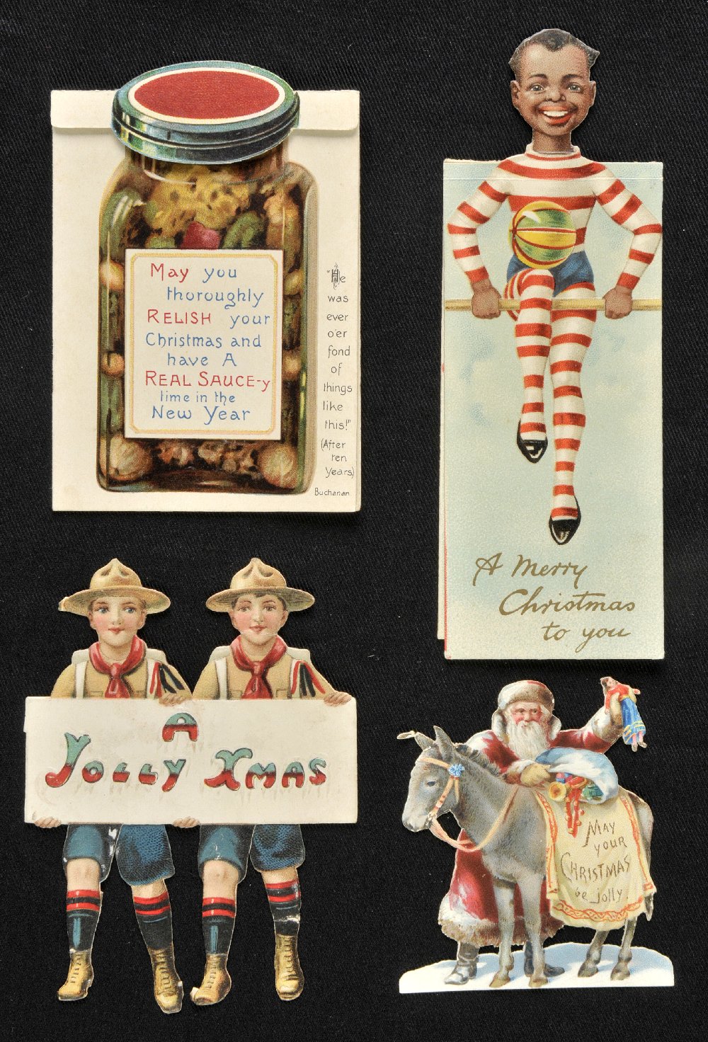 *Greetings Cards. A collection of approximately 200 Victorian Christmas chromolithographic greetings