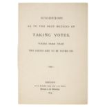 [Dodgson, Charles Lutwidge, 'Lewis Carroll']. Suggestions as to the Best Method of Taking Votes,