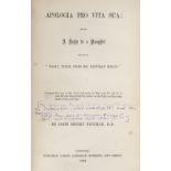 [Dodgson, Charles Lutwidge, 'Lewis Carroll', 1832-1898]. Apologia Pro Vita Sua: Being a Reply to a