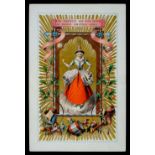 *Christmas cards. A rare greetings card depicting Mother Christmas, circa 1870, chromolithographed