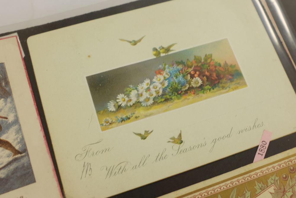 *Greetings Cards. A collection of approximately 100 Victorian Christmas chromolithographic greetings - Image 5 of 7