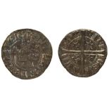 ALEXANDER III, 1249-86. PENNY. Obv: Crowned bust with scepter left. Rev: Long cross with stars in