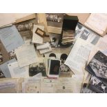 AN ARCHIVE OF EPHEMERA, including paperwork, official letters and photographs relating to Lieutenant