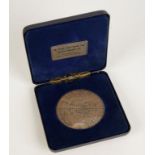 THE DRAKE SILVER MEDAL MAP. Struck in hallmarked AR. A limited edition, by the National Maritime