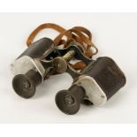 A PAIR OF RARE AND EARLY CARL ZEISS JENA BINOCULARS, 6x15 prism, c. 1895. Stamped No. 608 on