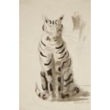 •SVEN BERLIN (1911-1999) "Number 5 Cat", signed in pencil and dated '66 lower right, watercolour