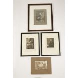 THOMAS HARDY INTEREST: A black and white photograph of Hardy standing by his desk, signed Bernard