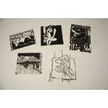 •A FOLIO of seven original lino-cuts by the Porthmeor Printmakers produced to raise funds to