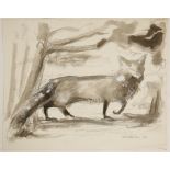 •SVEN BERLIN (1911-1999) "Number 11 Fox", titled lower right, signed and dated '66, watercolour