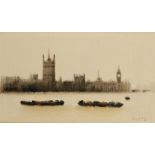 •ANTONY ROBERT KLITZ (1917-2000) A view of the Houses of Parliament 1967, signed lower right, with