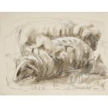 •SVEN BERLIN (1911-1999) "Number 9 Sheep", titled lower left, signed and dated 1966 in pencil